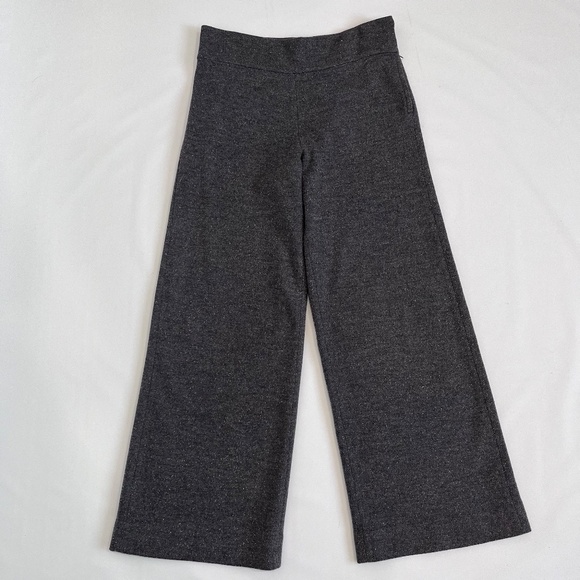 COS Gray Wool Tweed Wide Leg Trousers - Picture 5 of 7
